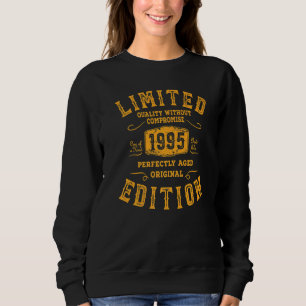 Sweatshirt Anniversaire Année 1995 Vintage Grunge usagé