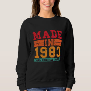 Sweatshirt Anniversaire Vintage de 1983