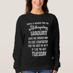 Sweatshirt Anthropologue Femme Étudiante en anthropologie Ens