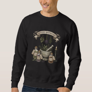 Sweatshirt Apothicaire de Sorcière Mortier et Pilon Vintage C
