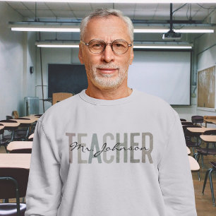 Sweatshirt Appréciation de l'enseignant rétro pour hommes lég