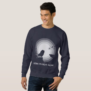 Sweatshirt Apprendre à se battre seul – Lion sous la lumière
