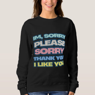 Sweatshirt Appuyez sur vous-même et vivez plus de prière pers
