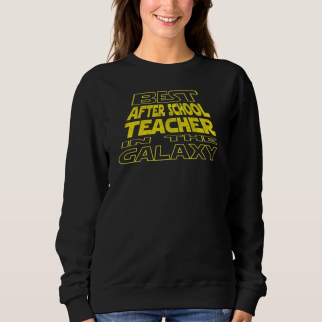 Sweatshirt Après l'école Enseignant espace arrière conception (Devant)