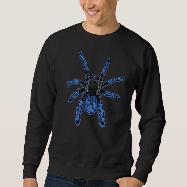 Sweatshirt Araignée de Tarantulas Bleu (Devant)