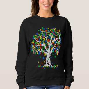 Sweatshirt Arbre de la Sensibilisation sur l'autisme de vie M