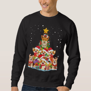 Sweatshirt Arbre de Noël de Corgi Tee pour Noël