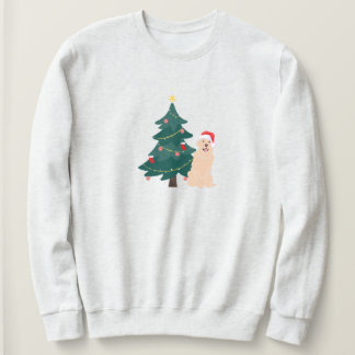 Sweatshirt Arbre de Noël Golden Retriever