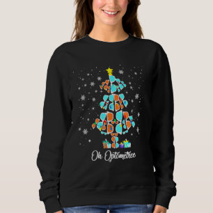 Sweatshirt Arbre de Noël Oh Optometree Optometry Glaces