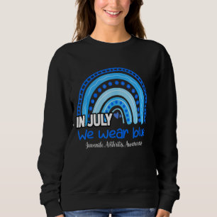 Sweatshirt Arc-en-ciel Juillet Nous Portons Blue Juvenile Art