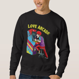 Sweatshirt Arcade Game Machine Retro Gaming 80s Oldschool Gam