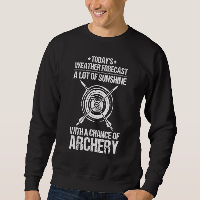 Sweatshirt Archer météo du tir à l'arc (Devant)
