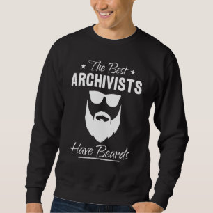 Sweatshirt Archiviste barbu masculin Les meilleurs archivist