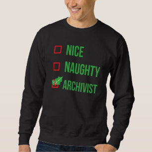 Sweatshirt Archiviste Funny Pajama Noël