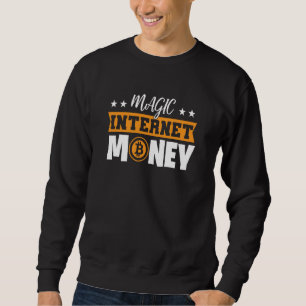 Sweatshirt Argent Internet Magique Bitcoin