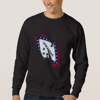 Sweatshirt Arkansas Drapeau Arkansan Drôle Arkansas Pride