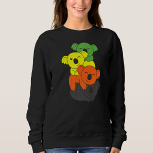 Sweatshirt Aromantic Drapeau Fierté Lgbtq Koalas Cute Aroman