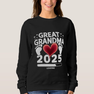 Sweatshirt Arrière-mémé Chargement 2025 Annonce de grossesse