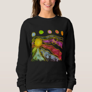 Sweatshirt Art abstrait funky à porter