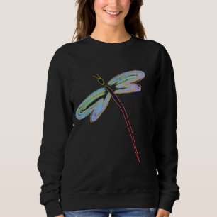 Sweatshirt Art Abstrait Libellule Art Vestimentaire
