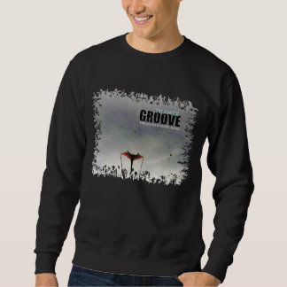 Sweatshirt Art de couverture arrière de cannelure de transe