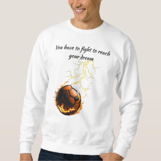 Sweatshirt Art de football d'attitude - Impression d'esprit d