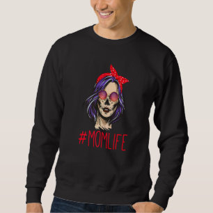 Sweatshirt Art Esthétique Squelette Face Avec Mandana Dans Po