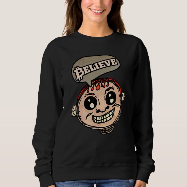 Sweatshirt Art Fun Crypto Belipto Pour CryptoCurrency Trader  (Devant)