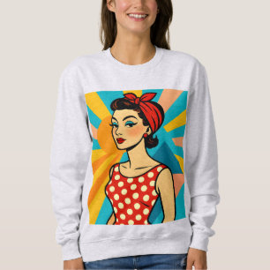 Sweatshirt Art Pop Moderne du Milieu du Siècle - Beauté Rétro