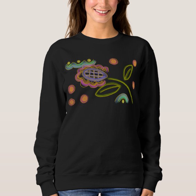 Sweatshirt Art portable Abstrait coloré (Devant)