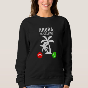 Sweatshirt Aruba Appelle Vacances Souvenir Vacances Aruba