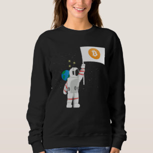 Sweatshirt Astronaute Crypto Cryptomonnaies Commerçant de Cry