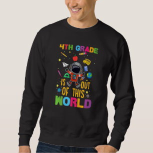 Sweatshirt Astronaute de 4e année Retour à l'école Premier jo
