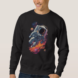 Sweatshirt Astronaute perdu dans le fond de la galaxie