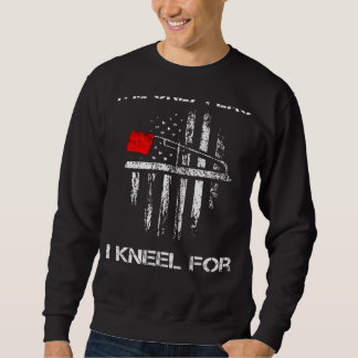 Sweatshirt Astuce de pêche sur glace Le seul drapeau que je m