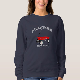 Sweatshirt Atlantique Fire Island New York Plage Red Wagon