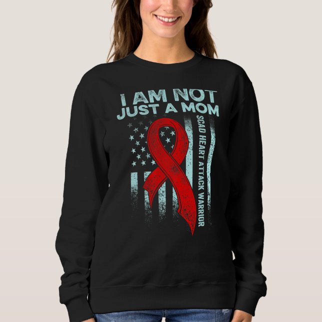 Sweatshirt Attaque cardiaque Scad Survivor Therapor Guerrier (Devant)
