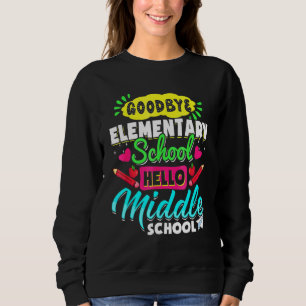 Sweatshirt Au revoir école primaire Bonjour école secondaire 
