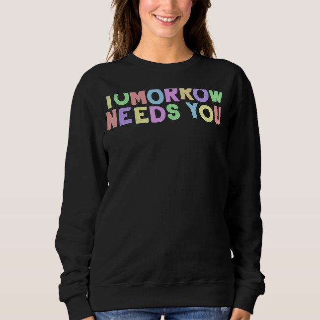 Sweatshirt Augmenter le devis de sensibilisation à la santé m (Devant)