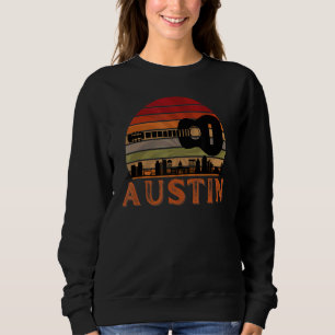 Sweatshirt Austin Texas Vintage Sunset Music Capital