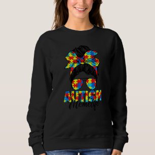 Sweatshirt Autism Meme Messy Bun Sung Bandana Autism Aw