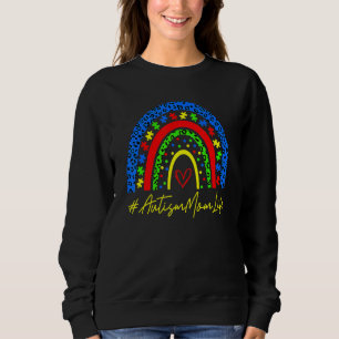 Sweatshirt Autism Mom Vie Rainbow Leopard Motheru2019s Day