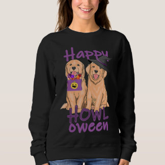 Sweatshirt Automne Golden Retriever Love Halloween