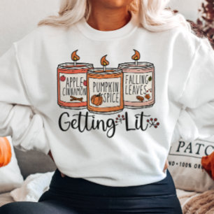 SWEATSHIRT AUTOMNE POMME CINNAMON PUMKIN ÉPICE OBTENUE ÉCLAIR