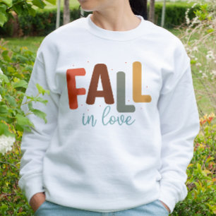 SWEATSHIRT AUTOMNE THÈME FUNNY ROMANTIC TOMBE EN AMOUR