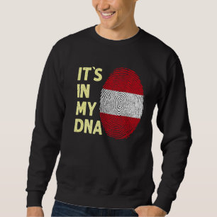 Sweatshirt Autriche Dans Mon Adn Autriche Drapeau Équipe Autr