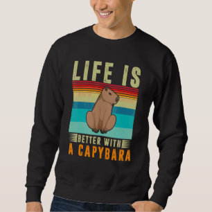 Sweatshirt Avec un capybara carpincho rongeur Memes