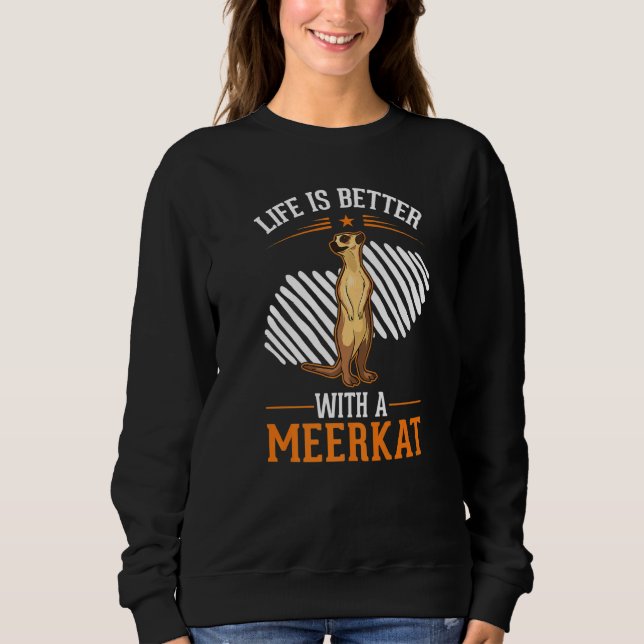 Sweatshirt avec un suricate (Devant)