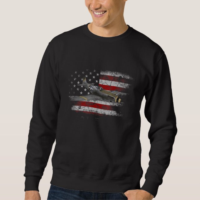 Sweatshirt Avion bombardier en piqué SBD Dauntless Drapeau Am (Devant)