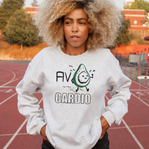 Sweatshirt Avo-cardio Amusement Pun Doodle Jogging Sport Avoc